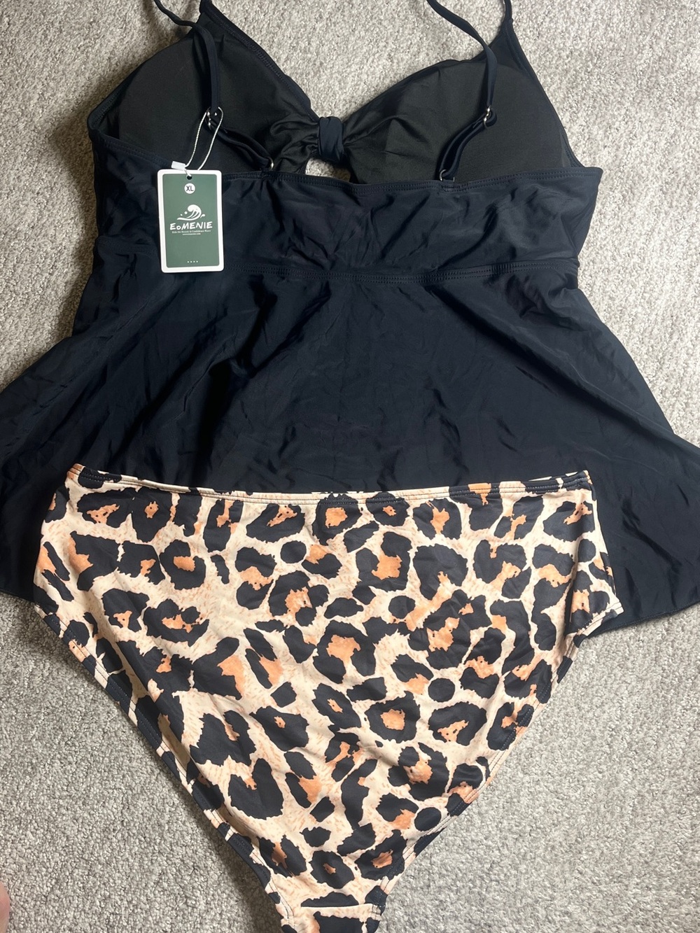 Two Piece Tankini Swimsuit Tummy Control XL. 658/bb17-1:v - Picture 5 of 7